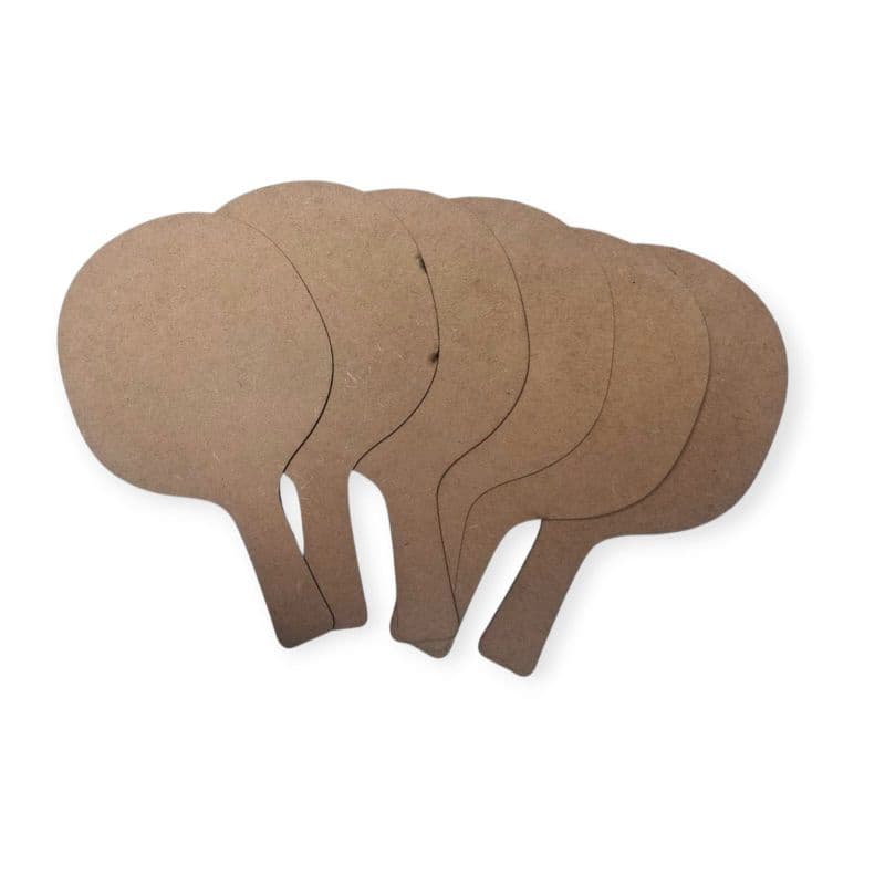 Kit 40 raquetes mdf cru 3mm Ping pong lembrancinha