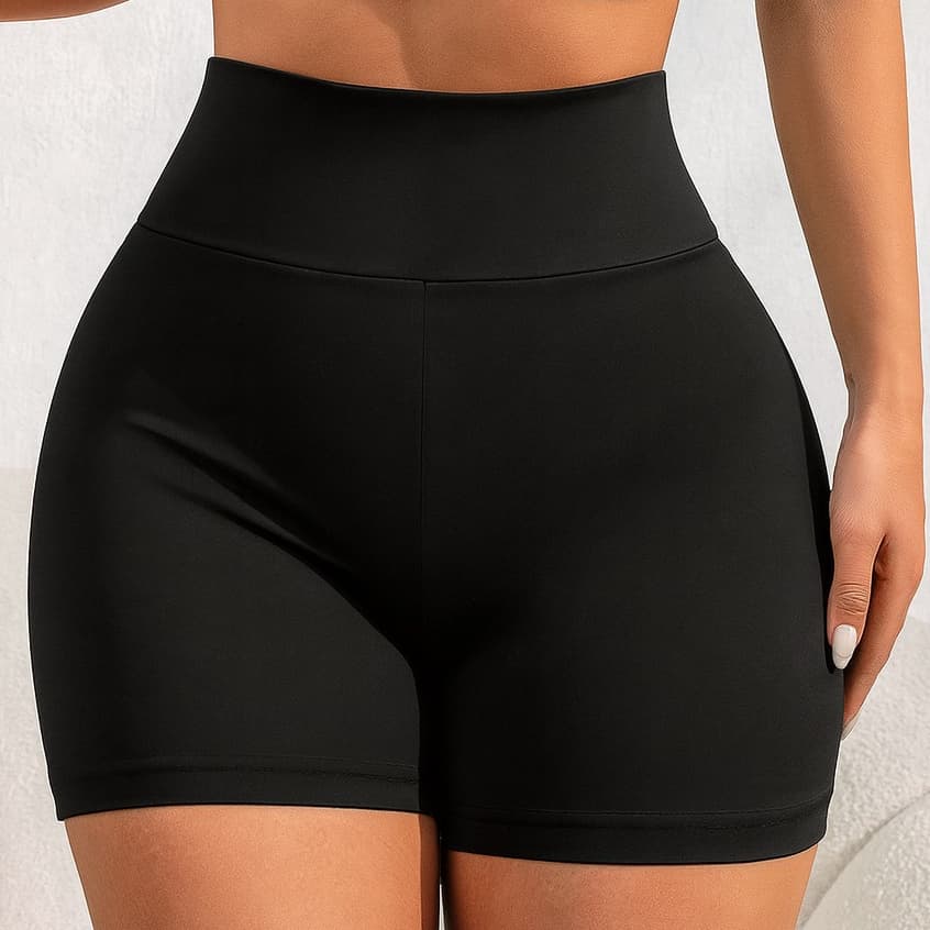 Shorts Legging Suplex Cós Alto Feminino Academia Fitness Treino