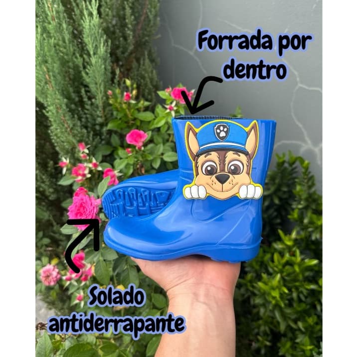 Botinha Bota Galocha Menino Masculino Infantil Impermeável 19 ao 34 - Envio Imediato