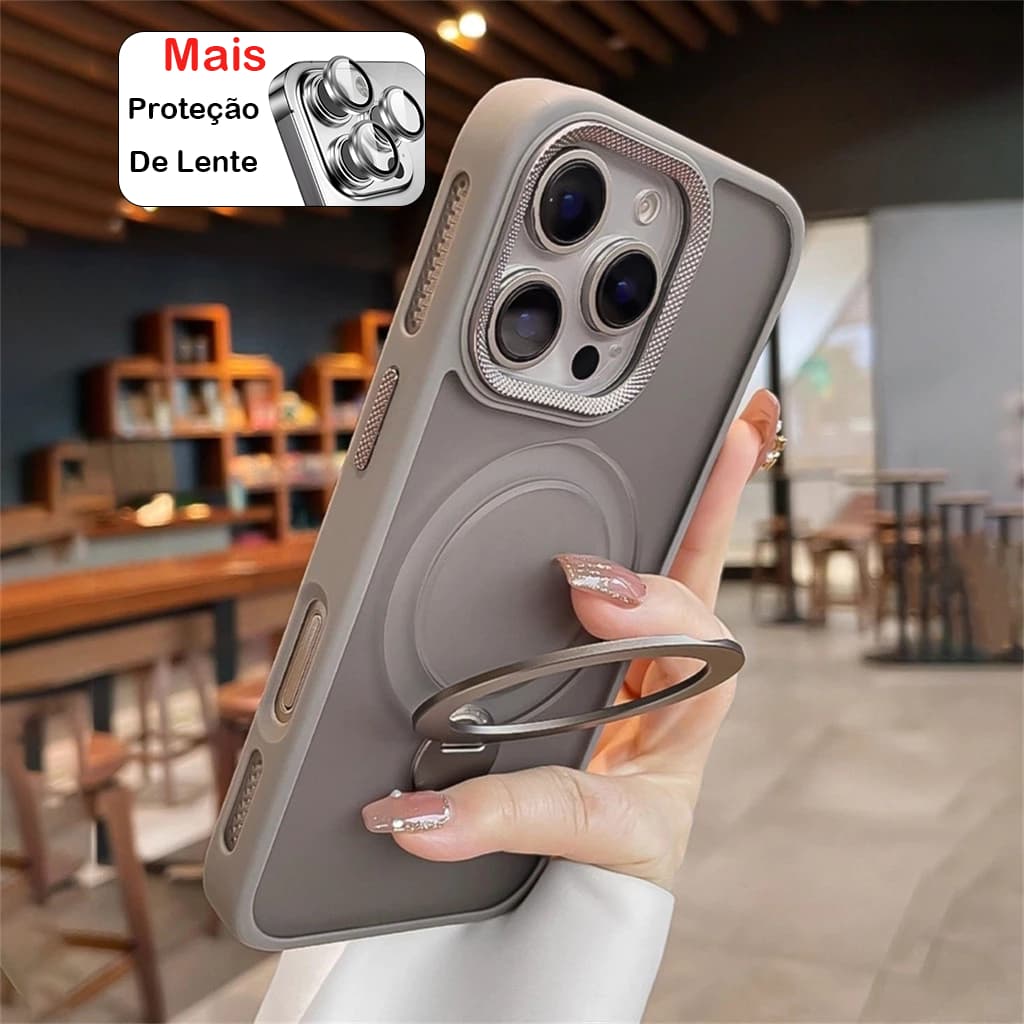 Capa De Celular Magnética Fosca Com Suporte Giratório De 360 ​​Graus iphone 11 12 13 14 15 16 promax