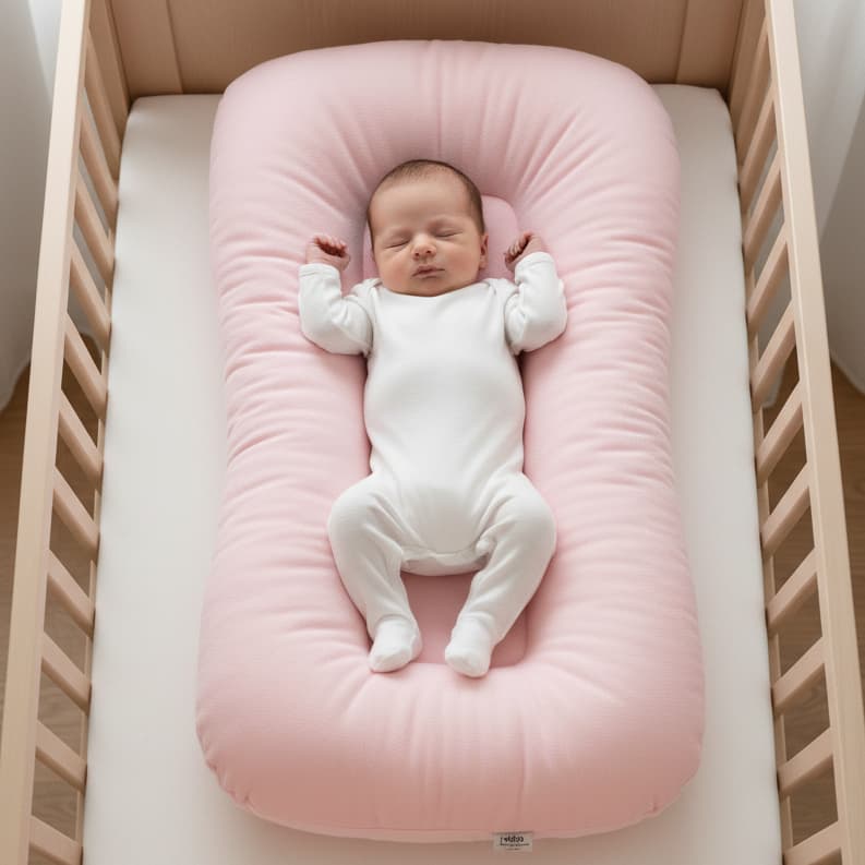 Ninho Redutor de Berço Recém Nascido Casulinho Menino Menina Sensorial 100% Algodão Extra Macio