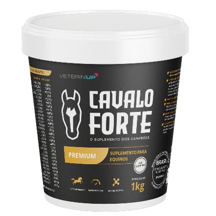 Cavalo Forte Premium 1kg - Explosão Engorda e Massa Muscular para Equinos - DIRETO DA FÁBRICA