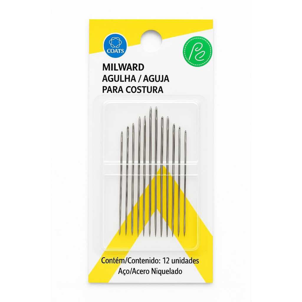 Agulha De Mão Darning Ba 500 Costura Com 12 Unidades Aço Niquelado Alfaiataria Armarinhos Linhas