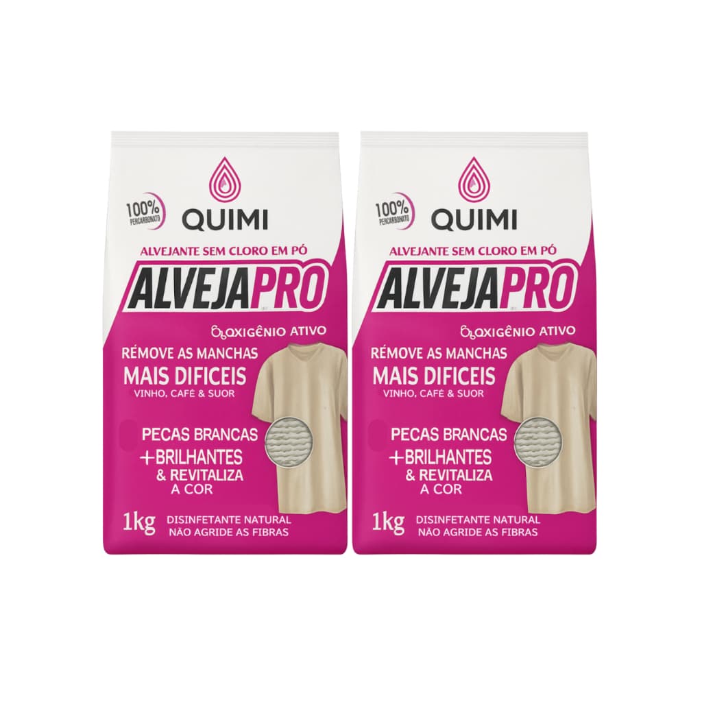 Percarbonato de Sódio 2 Kg 100% Puro Alvejante Sem Cloro Tira Manchas Roupas Brancas e Coloridas