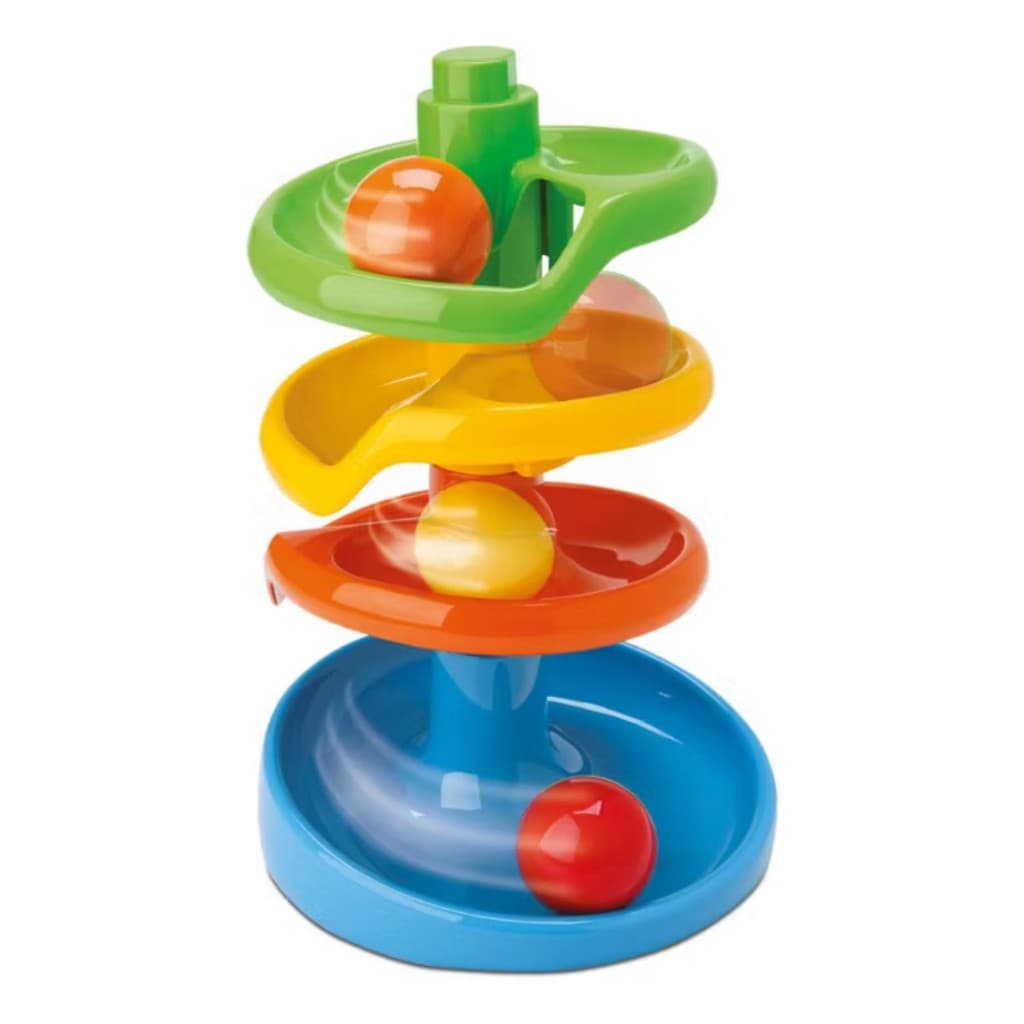 Brinquedo Infantil Torre Espiral de Bolinhas Coloridas Joyco Didático Educativo Bebê Menino Menina