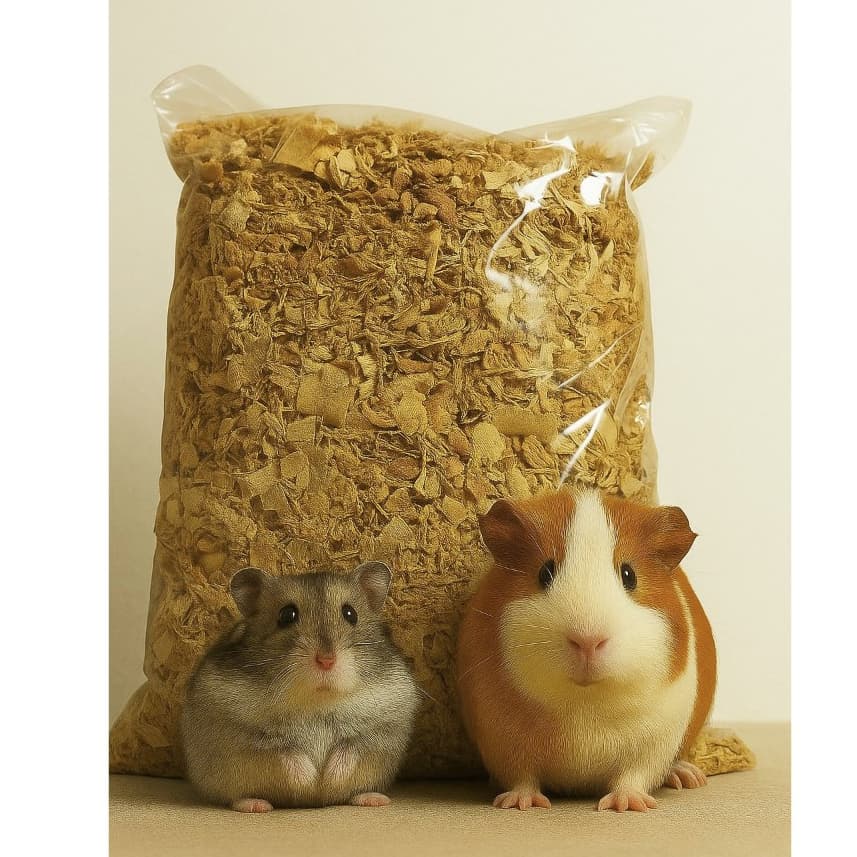 Serragem para Roedores Coelhos, Hamsters, Porquinhos-da-índia, Chinchilas 1kg à 5kg