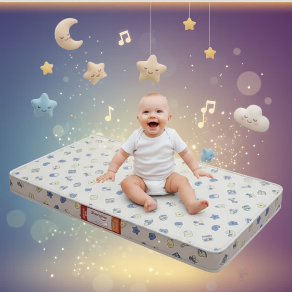 Colchão Infantil Berço Baby D18 - Espuma Antialérgica Impermeável Bebê Chiqueirinho