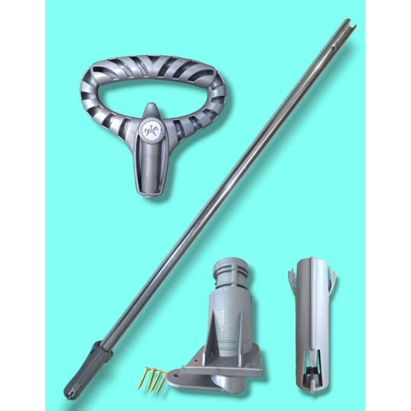 kit Empurrador completo haste + pegador + suporte da guia + trava para carrinhos de passeio calesita original peça