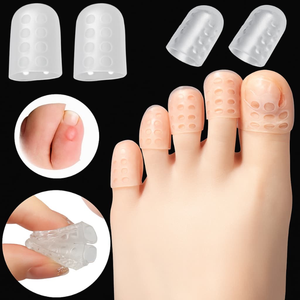 Kit 1,10 ou 20 un Dedeiras de Silicone Para Protetor Calo Unha Encravada Para Dedo Dos Pés Diabético