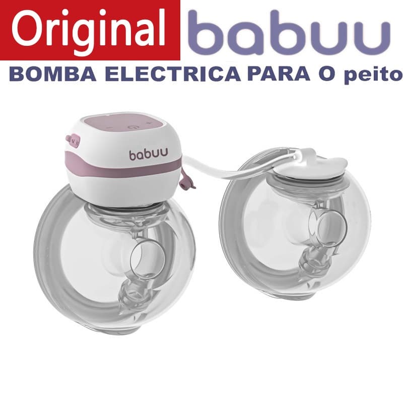Original BABUU Bomba de leite elétrica de dupla sucção Portátil Dupla Elétrica Mãos-Livres  Função de LCD