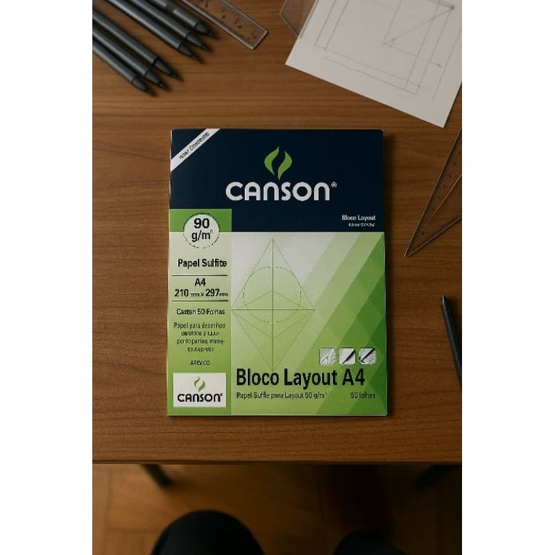 Papel Canson sulfite A4 com margem folha avulsa. Pedido minimo 10 folhas