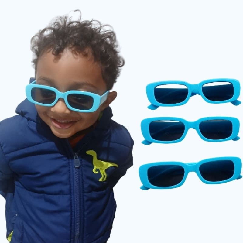 Lembrancinha Barb Kit Óculos Infantil Rosa Óculos Infantil Menino Azul Gat-Tk