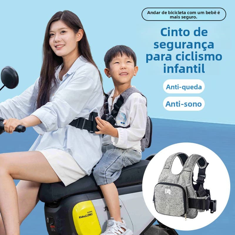 Cinto de Segurança para Infantil na Motocicleta  Ajustável e com Resistência