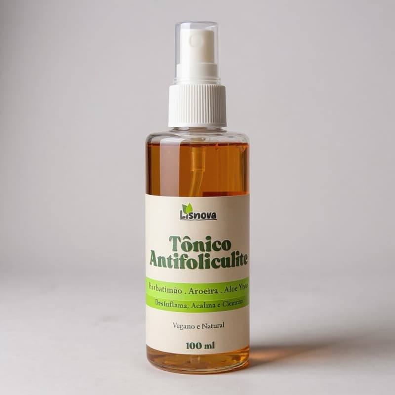 Tônico Antifoliculite Natural - Barbatimão, Aroeira, Aloe Vera | Vegano - 100ml
