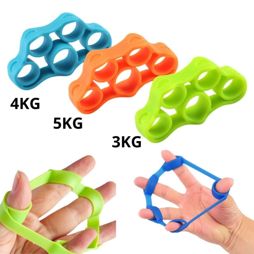3 Aparelhos Anel Exercício Dedos Da Mão Fitness Fisioterapia