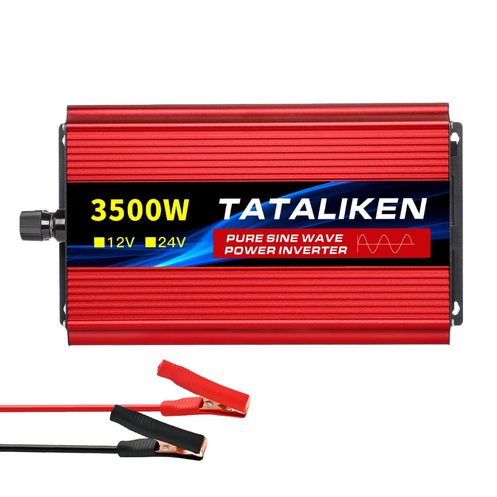 Inversor de Onda Senoidal Pura 12V/24V 220V 3500W Painel Solar para Carro Motorhome Geladeira Ar Condicionado Soldagem