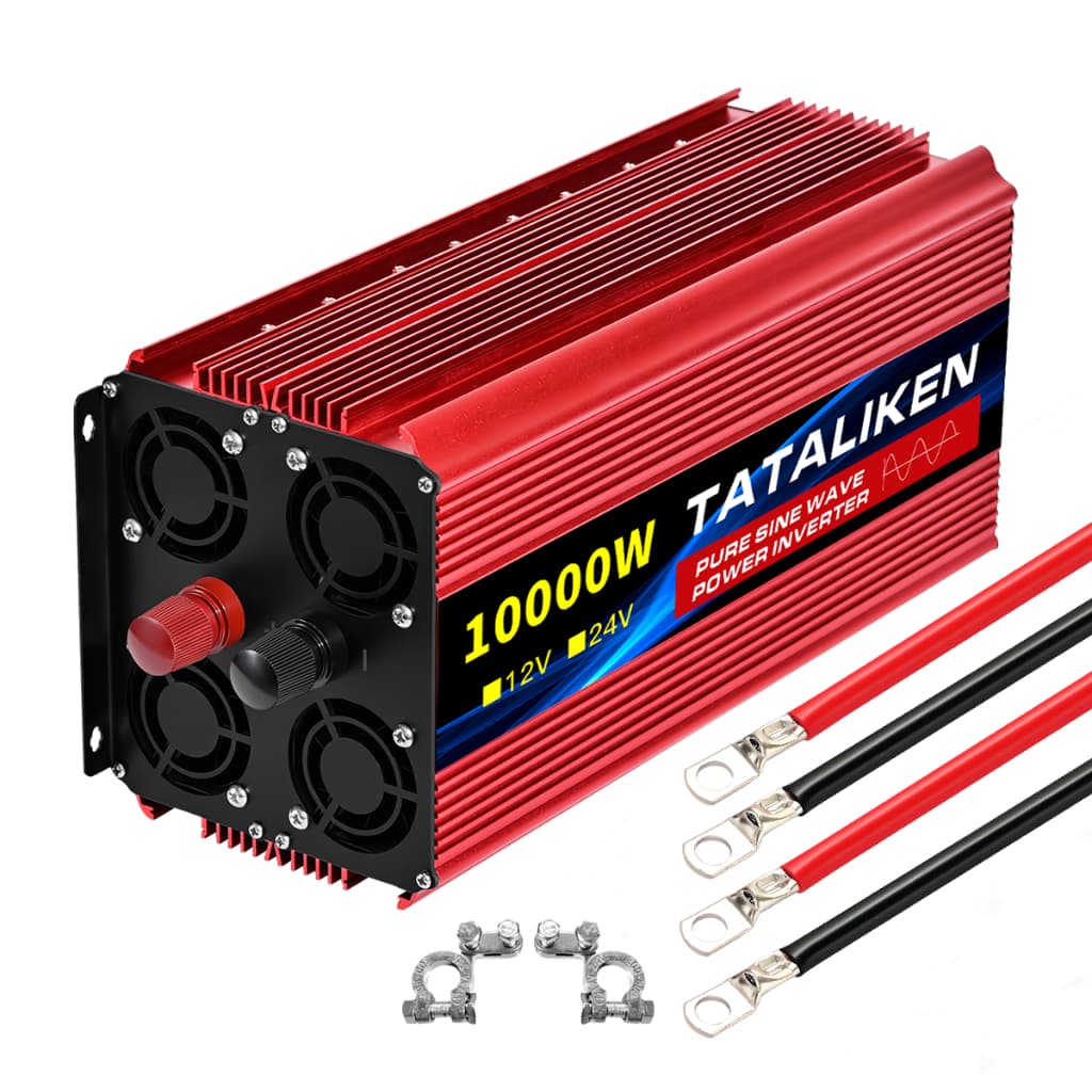 Inversor de Onda Senoidal Pura 12V/24V 220V 10000W Painel Solar para Carro Motorhome Geladeira Ar Condicionado Soldagem