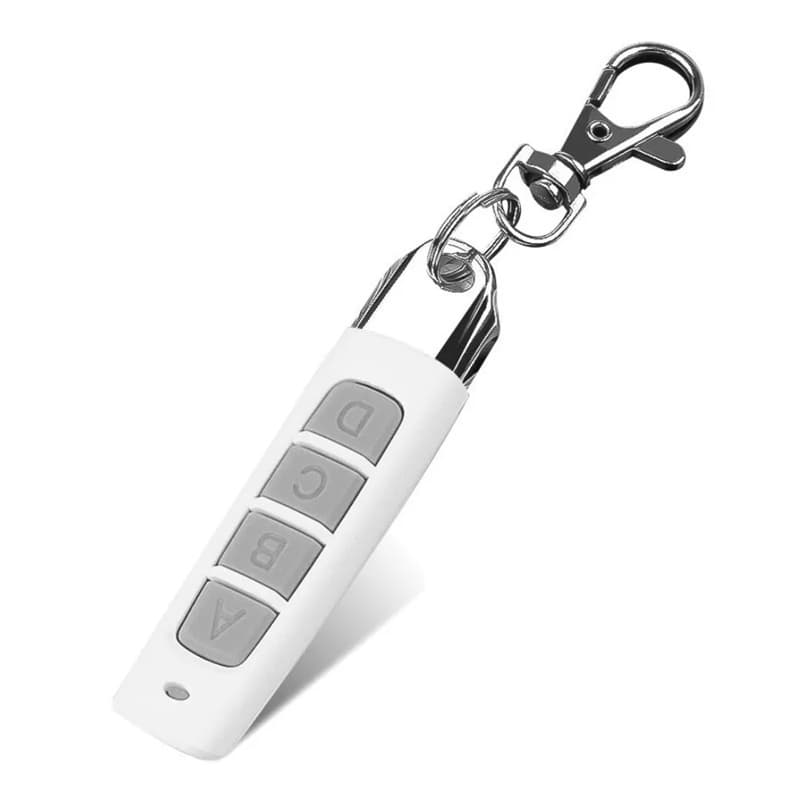Controle Universal Portão e Alarme Chaveiro Mini Compacto Design Chaveiro Branco Portão Eletrônico