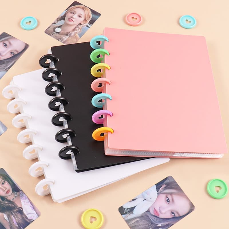 Álbum de Botões de Cogumelos com 80 Bolsos de 3 Polegadas para Armazenamento de Cartões e Papelaria