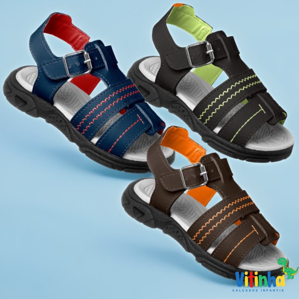 Sandália Papete Infantil Masculino Calçado Infantil Masculino