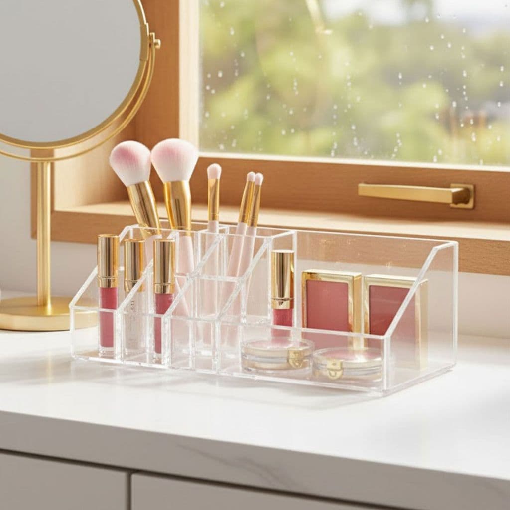 Organizador de Maquiagem Multiuso para Cosméticos, Pincéis e Acessórios de Beleza