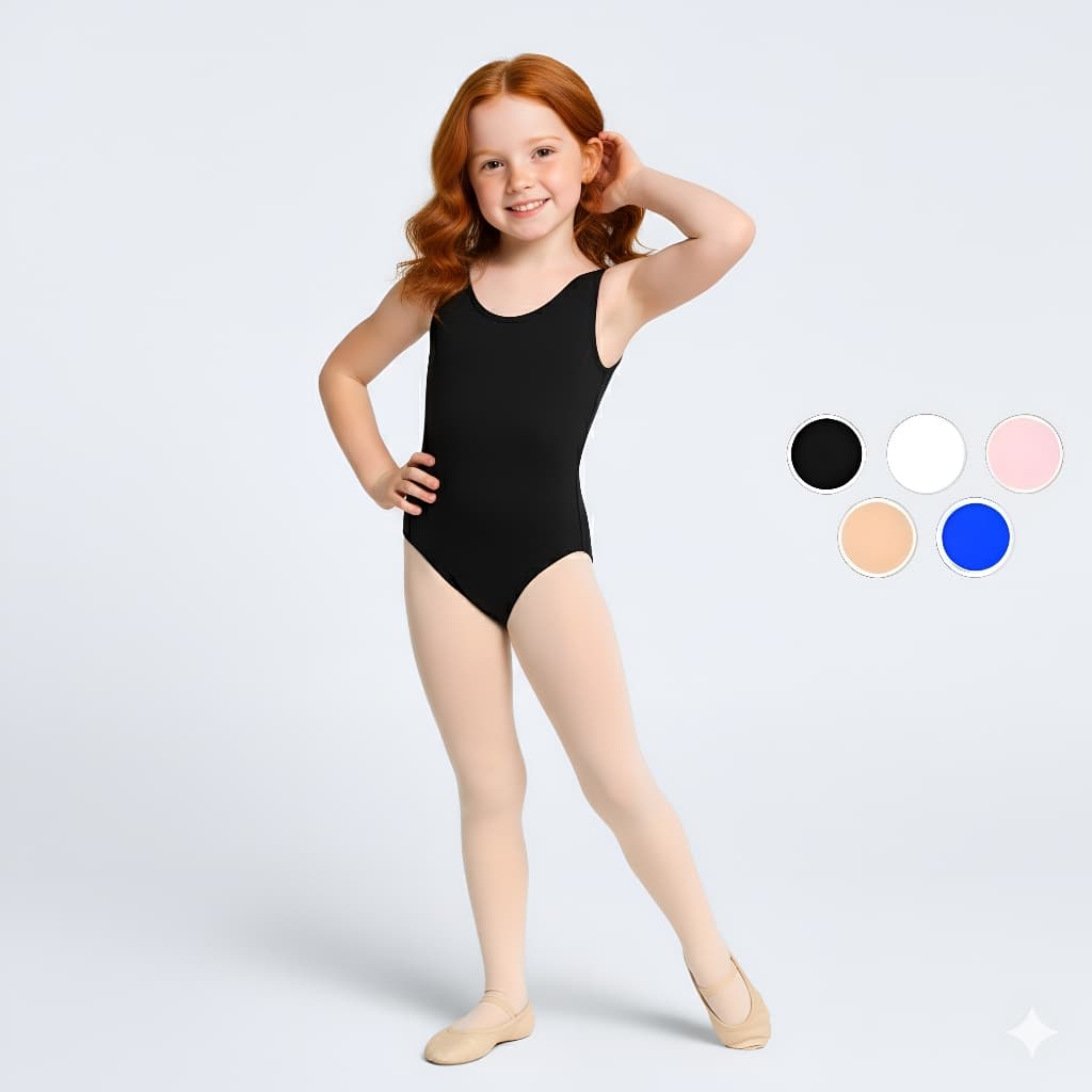 Body Liso Infantil Menina (2 a 10 Anos) – Suplex Básico com Várias Cores, Pronta Entrega