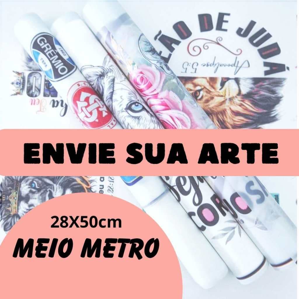 DTF Têxtil (SUA ARTE) - Pode aplicar c/ ferro de passar