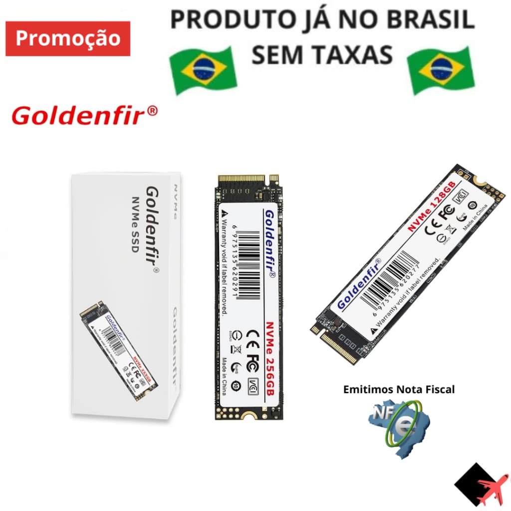 Ssd Nvme M.2 Goldenfir Gen 3.0x4 512gb 256gb Original Envio Rápido