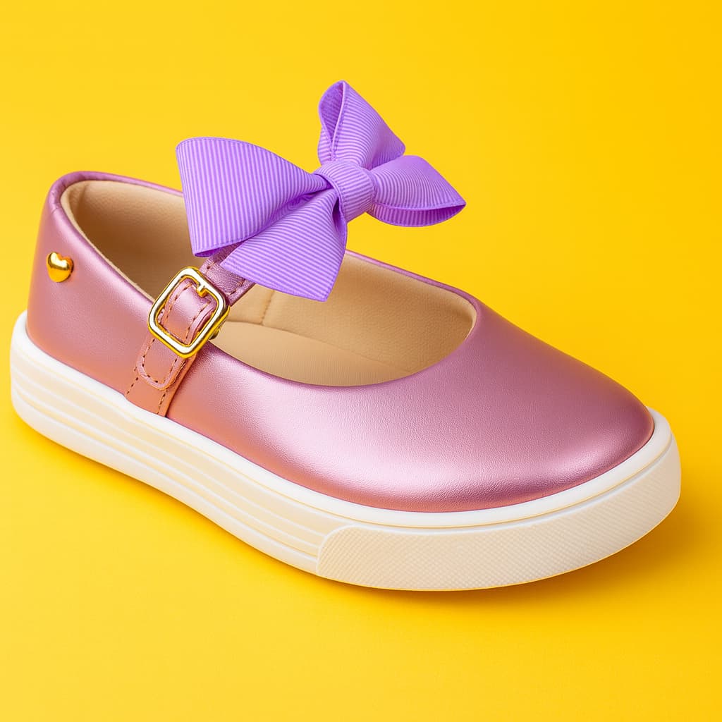 Sapatilha Infantil Menina Fleca Sandália Infantil Menina Festa Batizado Aniversário