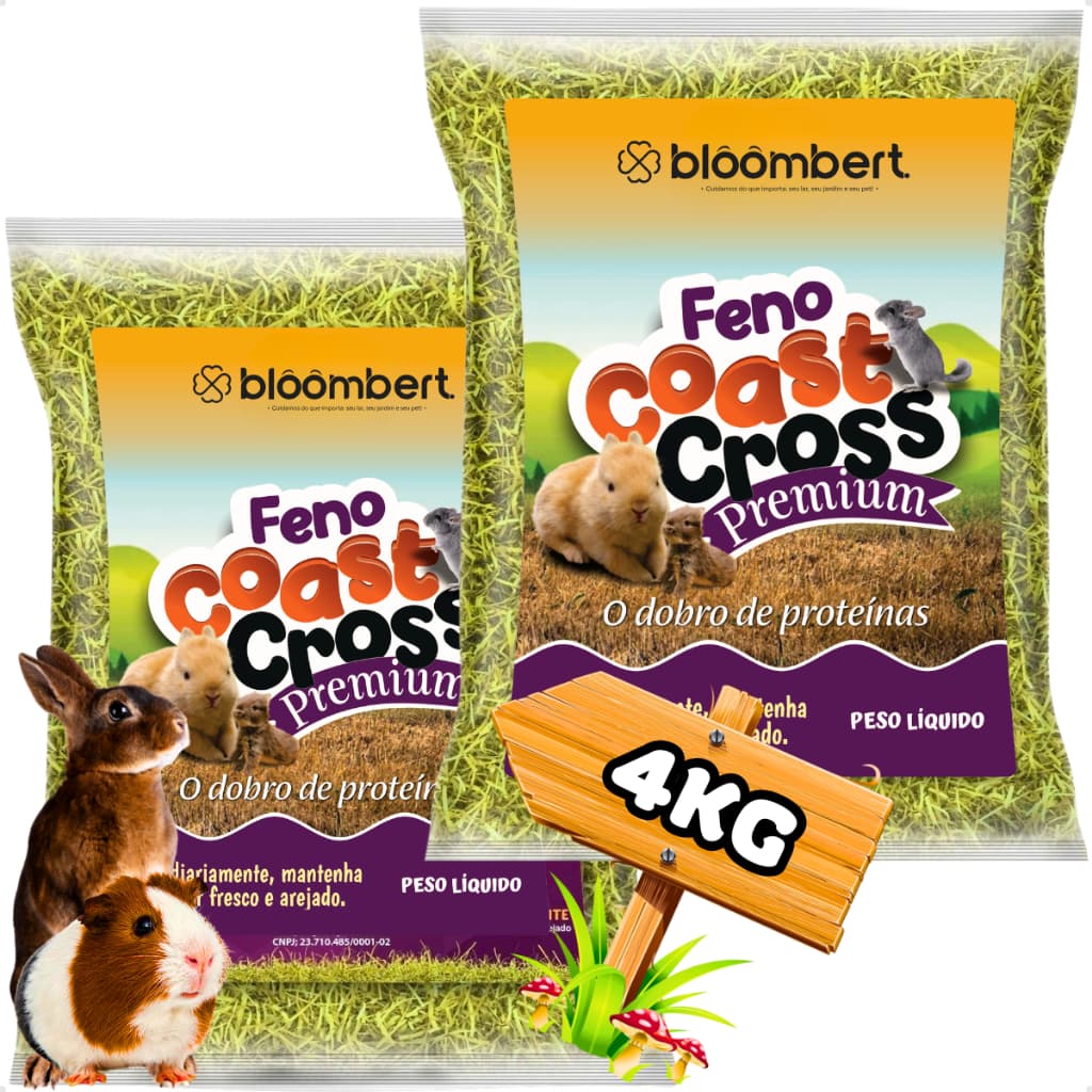 Feno Coelho Porquinho Da India Hamster Chinchila Campo