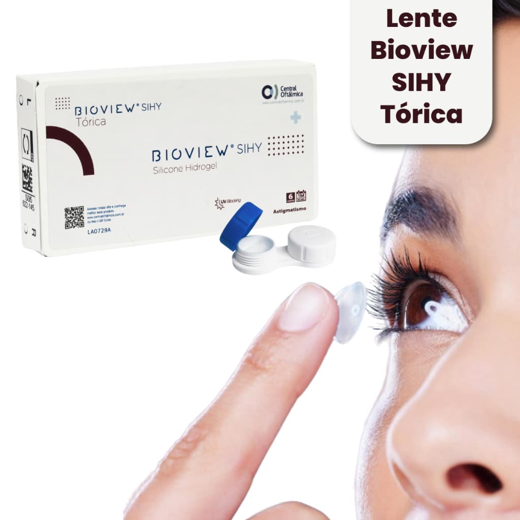 LENTE BIOVIEW SIHY TÓRICA ASTIGMATISMO - CX6 MENSAL