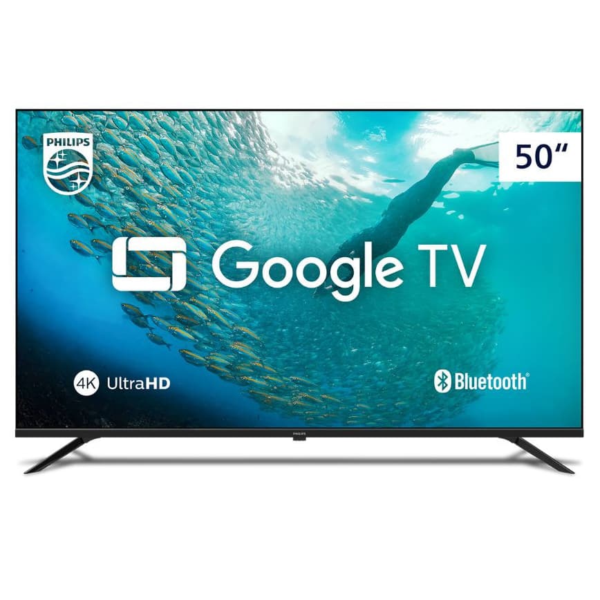 Smart TV Philips 50" Google TV 4K HDR Comando de Voz Dolby Audio 50PUG7019