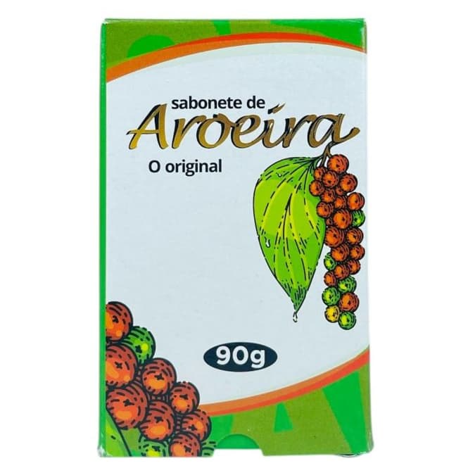 Sabonete de Aroeira em Barra 1 Un. Equilibra a Oleosidade e Previne Acne 90g Baruc Cosméticos