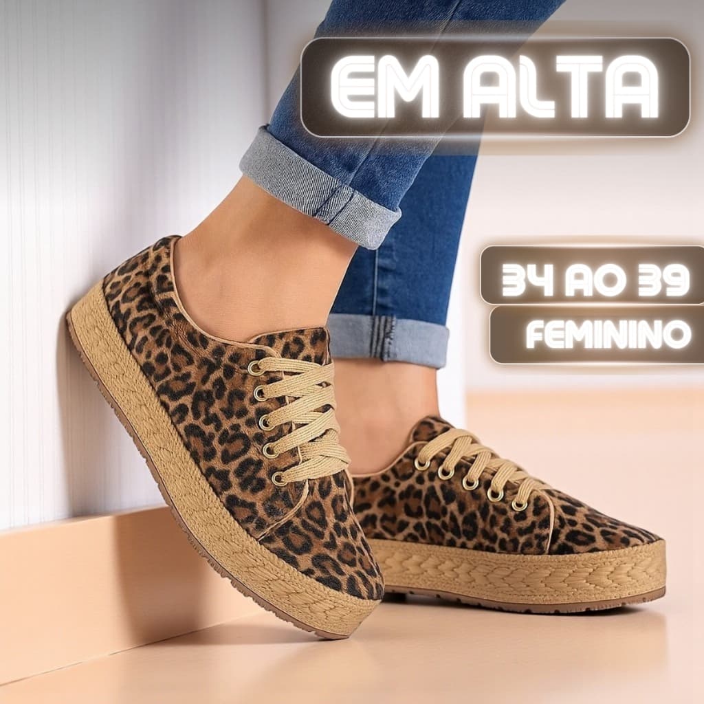 Tênis Feminino Casual com Solado Antiderrapante