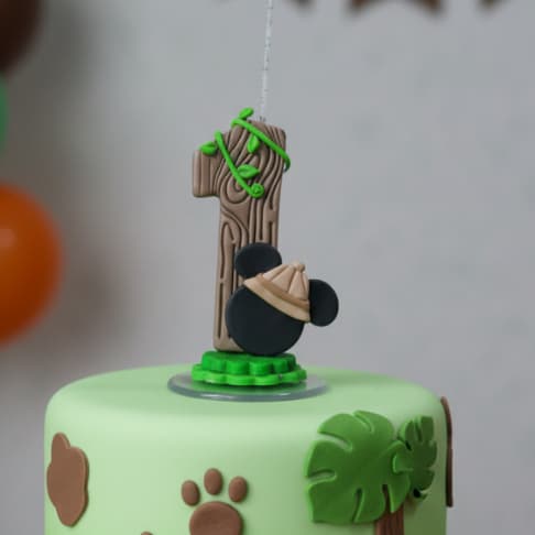 Vela Mickey Safari Em Biscuit FULL -ENVIO IMEDIATO - 1,2,3,4,5,6,7,8,9