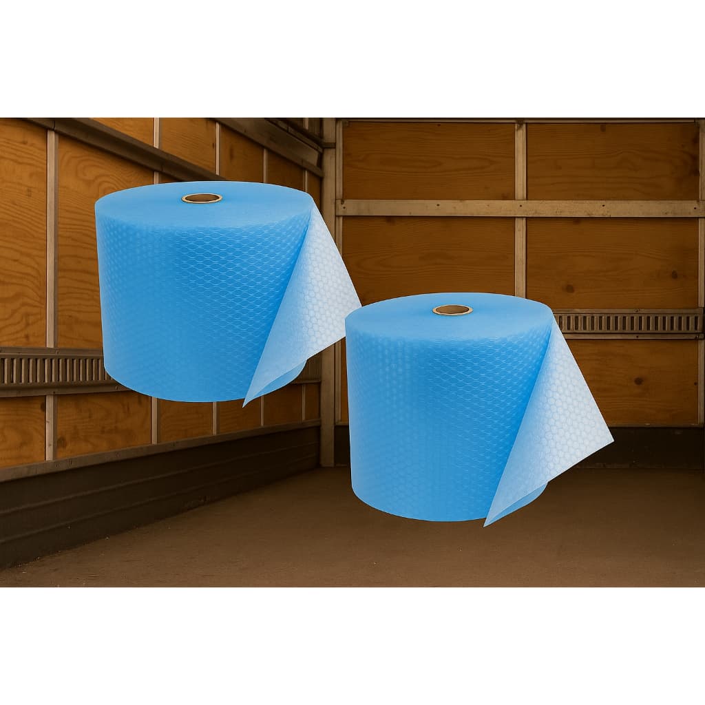 Kit 2 Plásticos Bolha Azul 30cm x 100m | Proteção Reforçada 35 Micras | Ideal para Envio Seguro