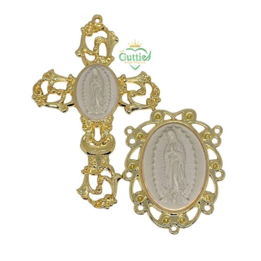 Kit Cruz + Salve Rainha Ns de Guadalupe 3D (C200g) (R314nG)