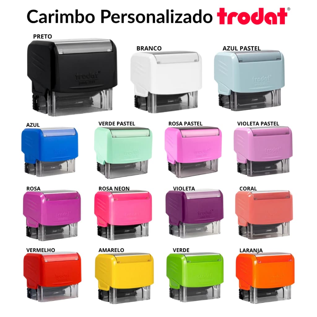 Carimbo Automático Personalizado Trodat 3911 Médico Professor Enfermagem Psicólogia Visto Pedagógico