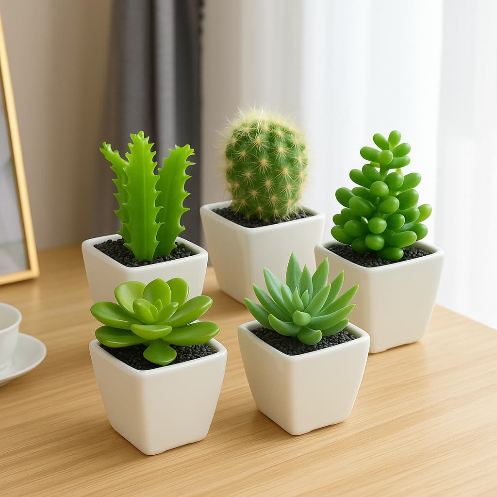 🌵 VASO COM SUCULENTA ARTIFICIAL 🌵