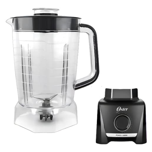 Copo Jarra Compativel Liquidificador Oster Power 1400 Full Oliq610 Preto