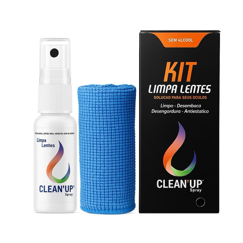 Kit de Limpa Lentes com Flanela Mágica Limpeza de Telas Celular Tv Notebook Relógio Monitor Multimídia