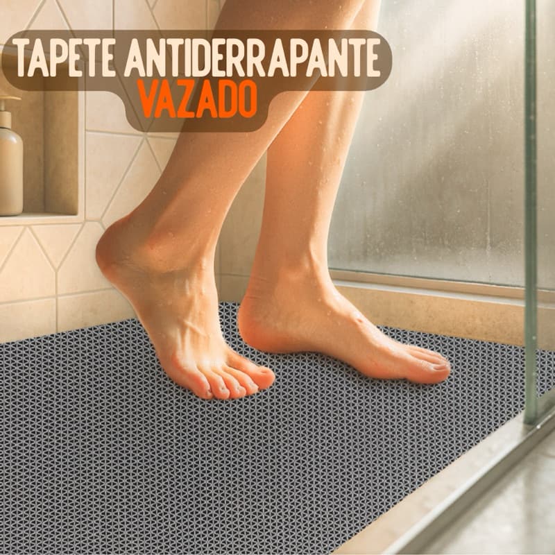 Tapete Antiderrapante Para Banheiro Box Piscina Sauna Área de Serviço Vestiário Lavanderia