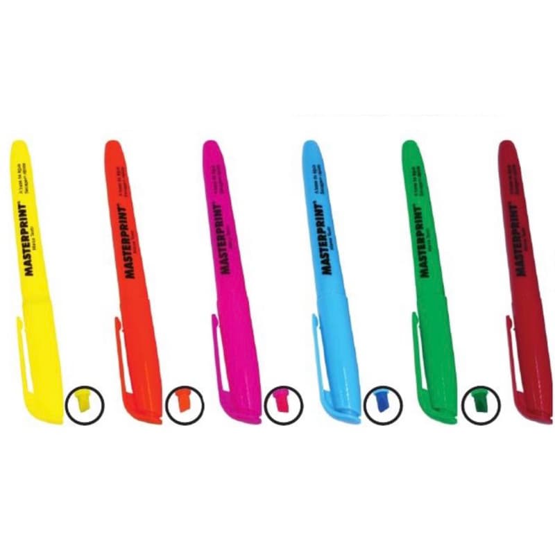 KIT 2/4/6/12 CANETA MARCA TEXTO MP 612 – DESTAQUE E COLORAÇÃO PERFEITA