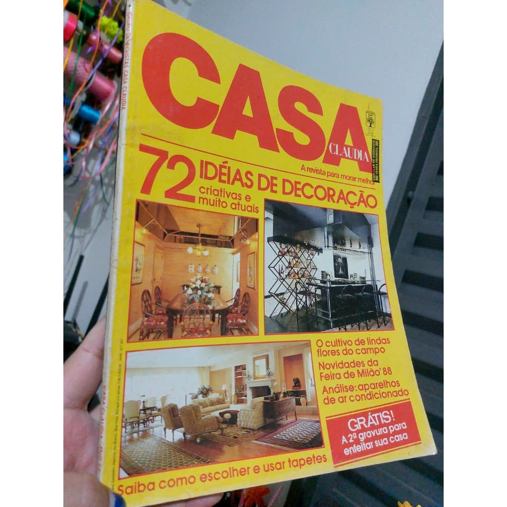 Revista Casa Claudia  nº12 Dezembro de1988