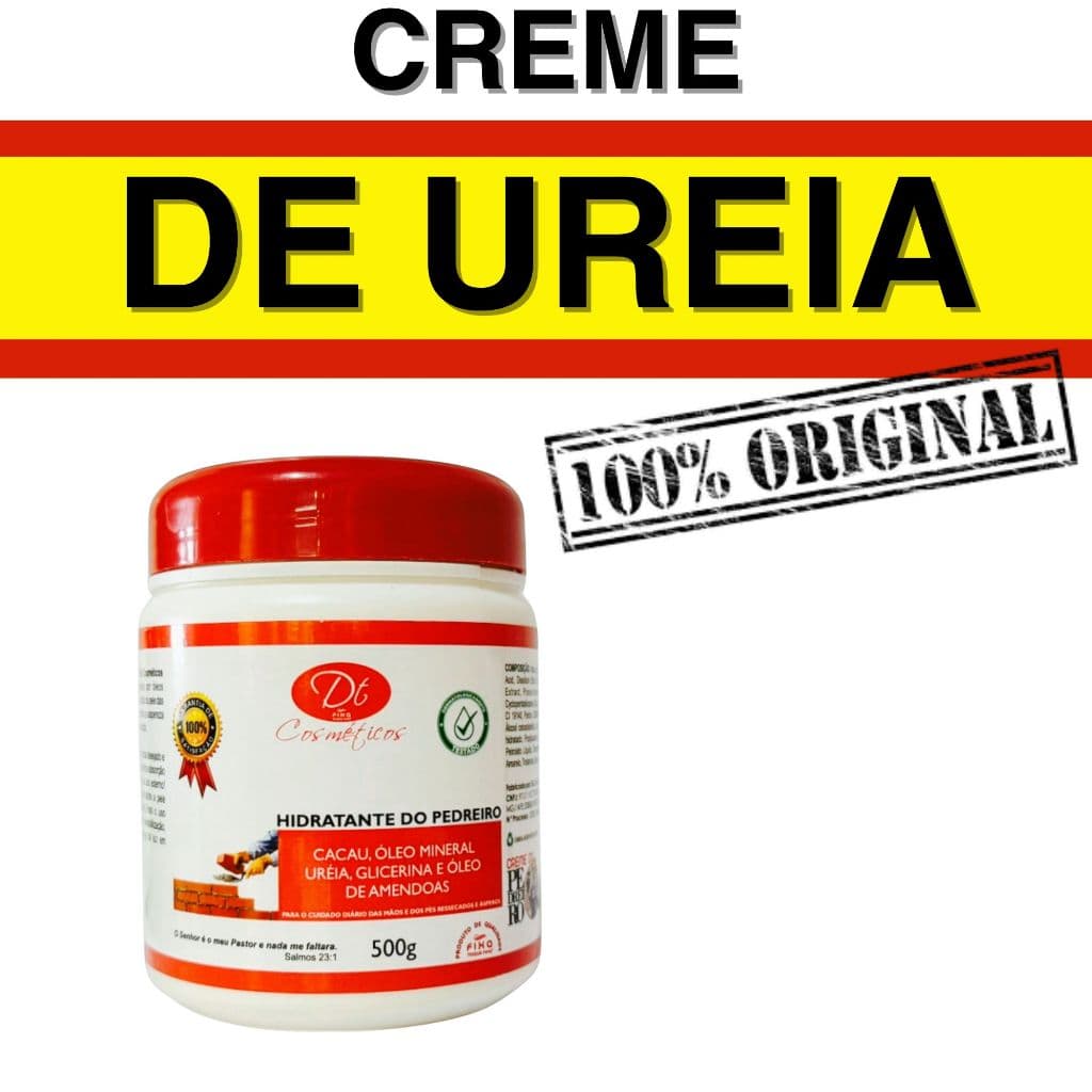 Creme Hidratante De Ureia Hidratante De Pedreiro Pés Rachados E Ressecados Cacau Amêndoas Glicerina