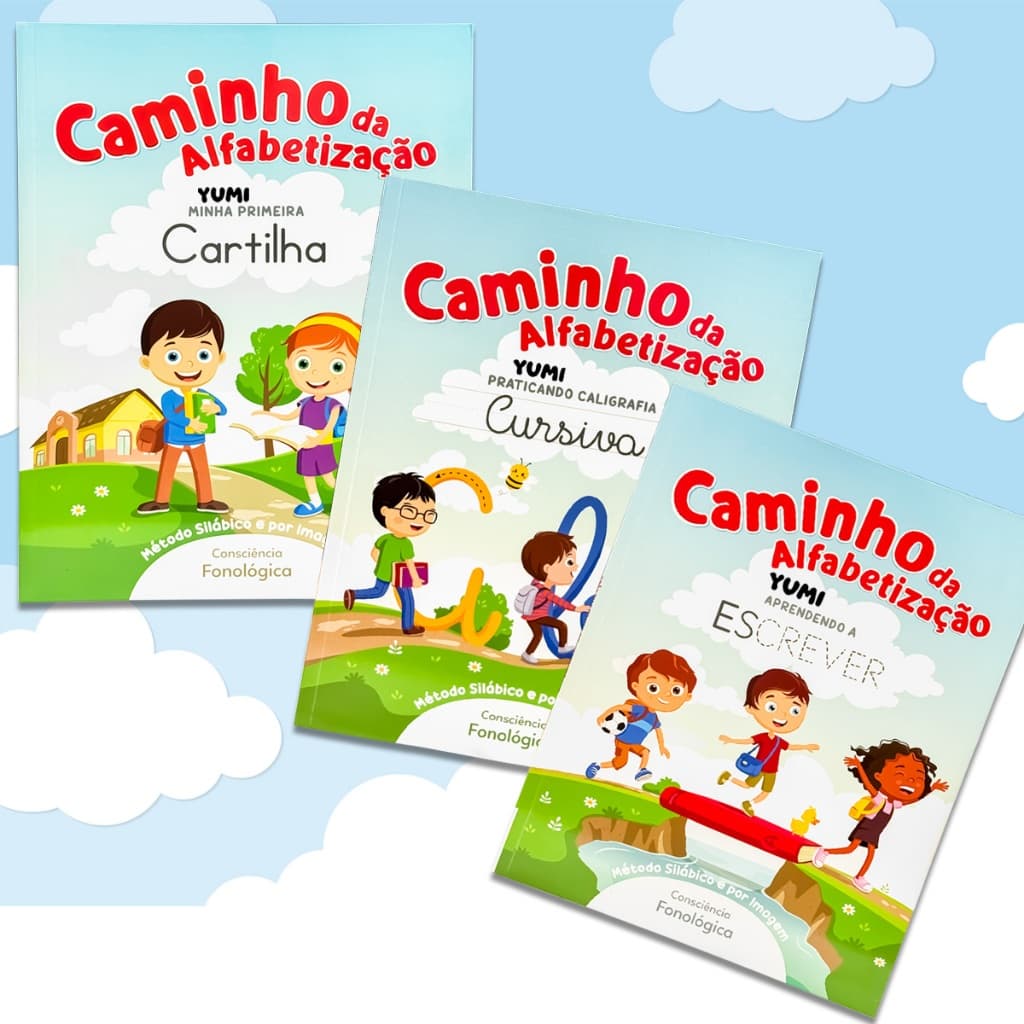 Coleção Livro Cartilha Caminhos da Alfabetização Caligrafia Exercícios Atividades Aprenda Escrever Letras
