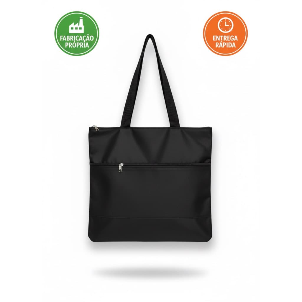 Bolsa Sacola Grande Ombro Tote Bag Unissex Com Zíper Lona Resistente Viagem Trabalho Faculdade Academia Impermeável