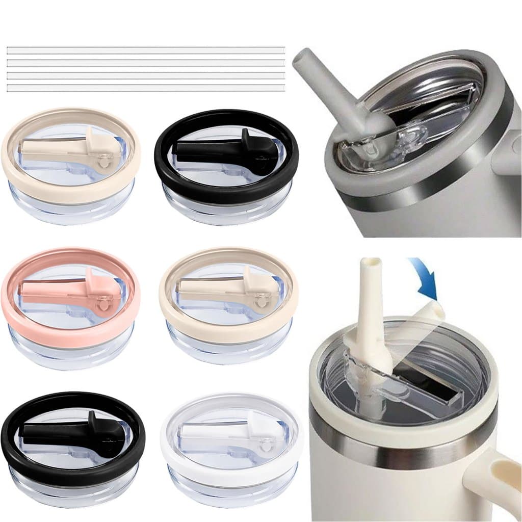 Tampa de Canudo Flip para Copos Térmicos 1200ML 40 OZ Tampa de Substituição à Prova de Vazamento