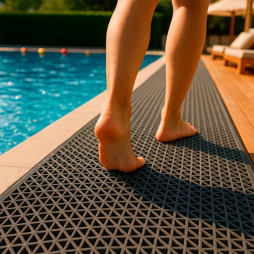 Tapete Box Emboracado Retangular Antiderrapante para Banheiro Lazer Cozinha Chuveiro Area de Serviço