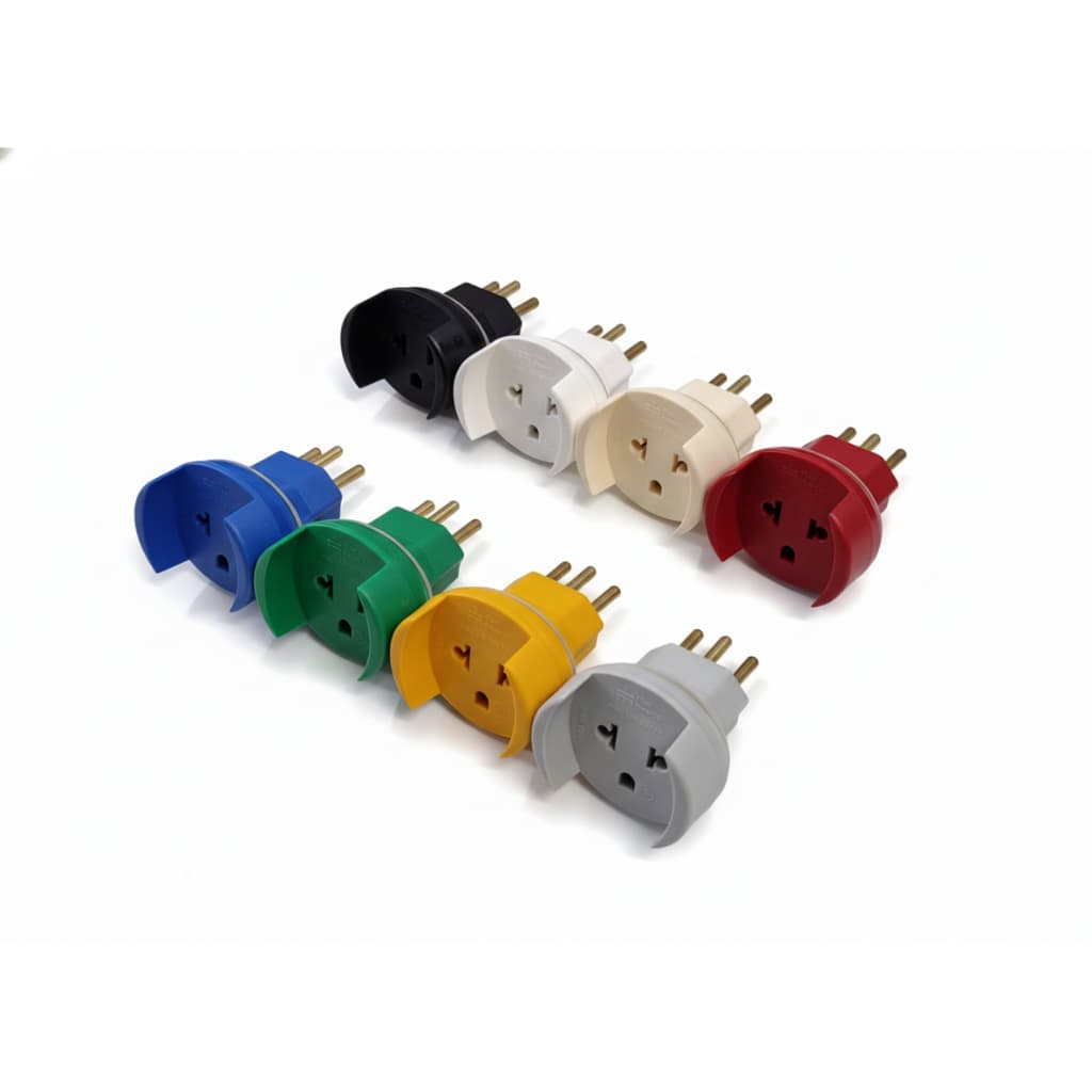 Pino Adaptador Americano Mec-Tronic 2P+T 10A 250V – Padrão Brasil NBR
